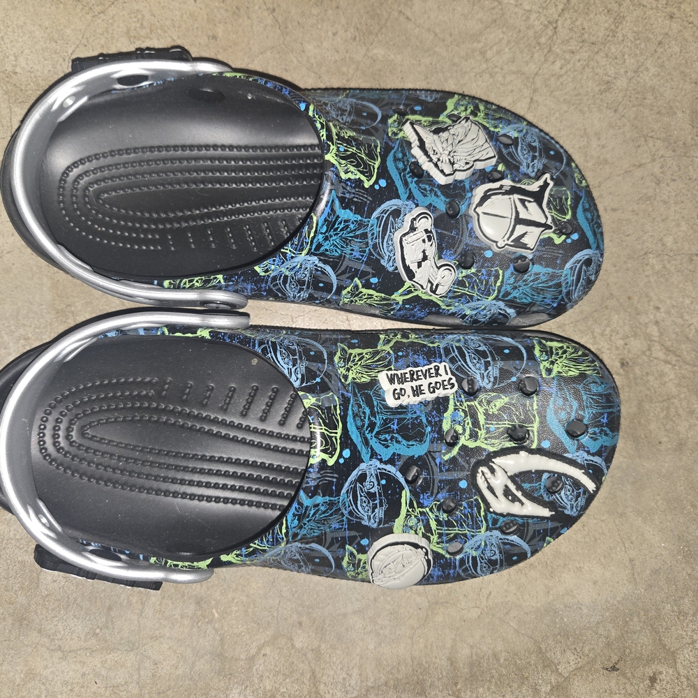 Kids Blue and Green Clogs